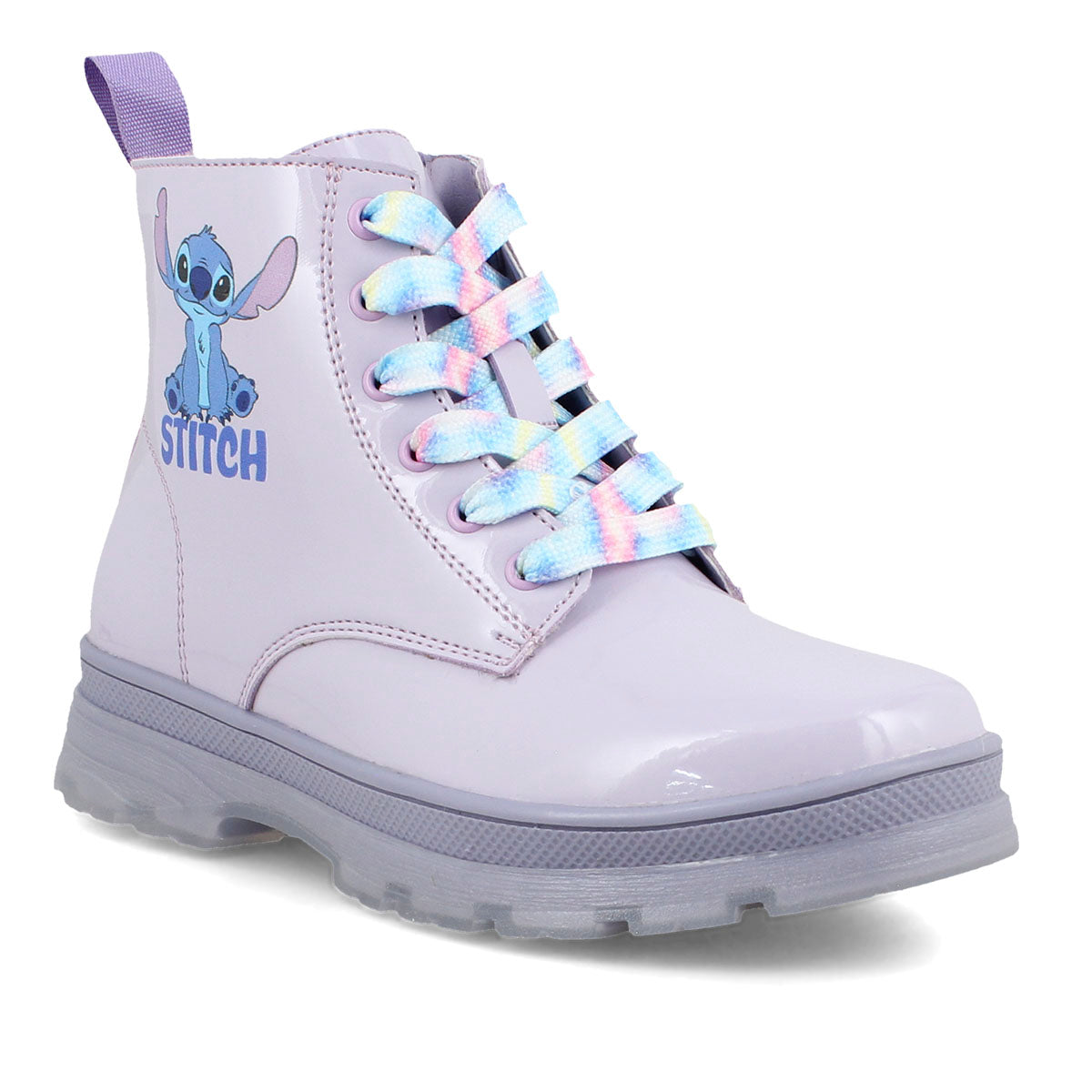 Botin Stitch charol lila