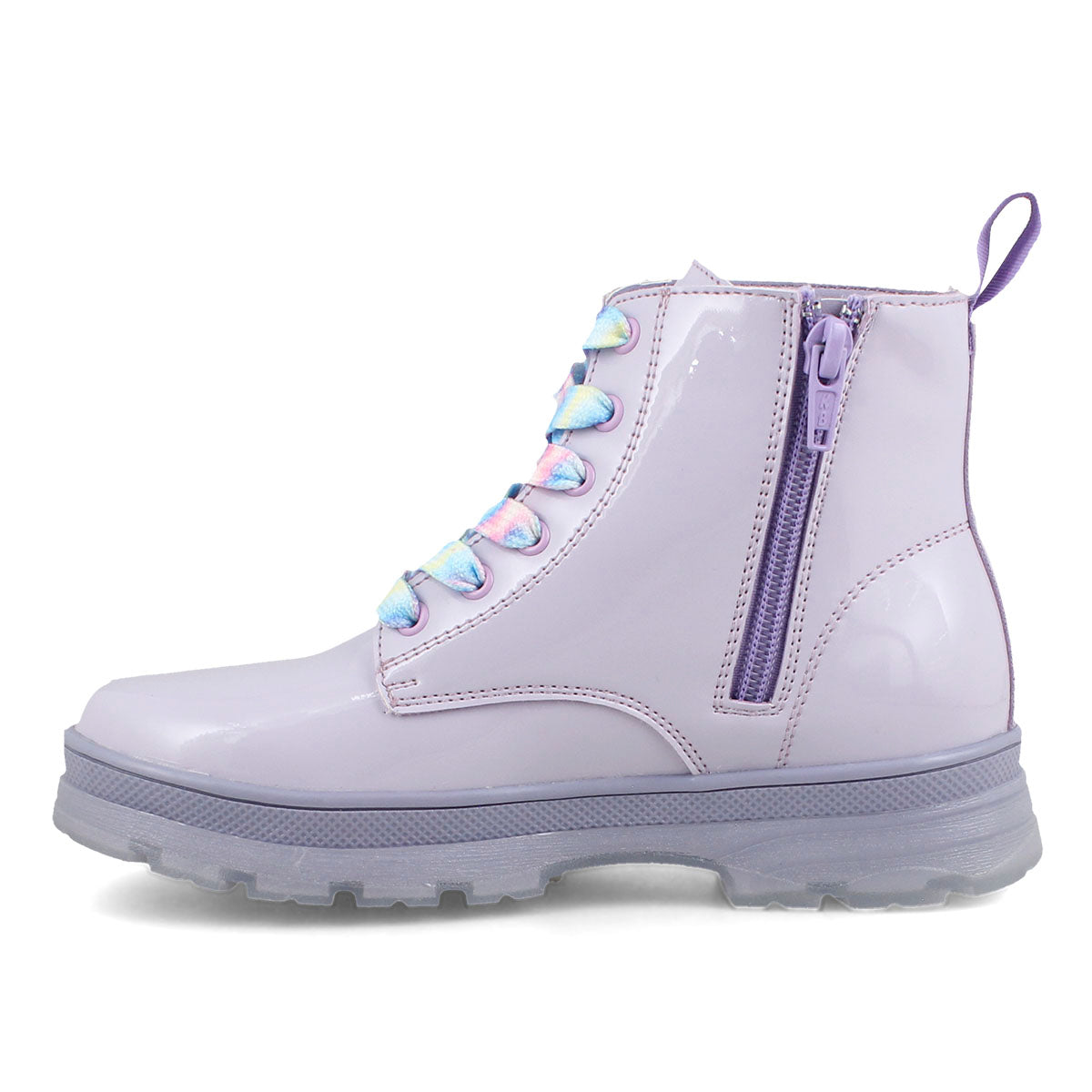 Botin Stitch charol lila