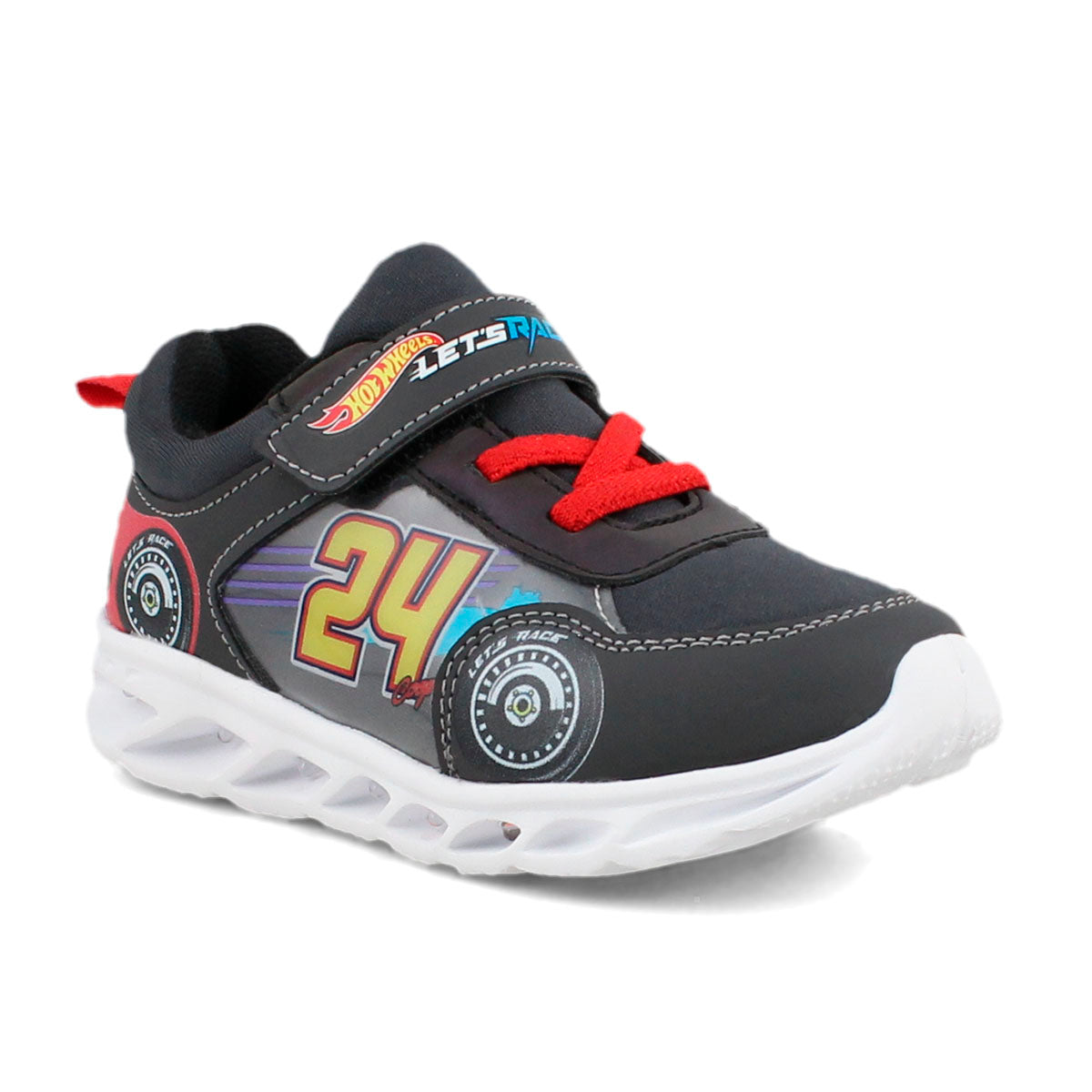 Tenis con luces Hot Wheels let´s race