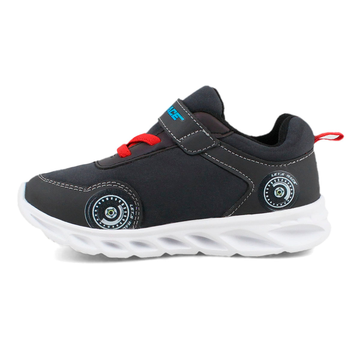 Tenis con luces Hot Wheels let´s race