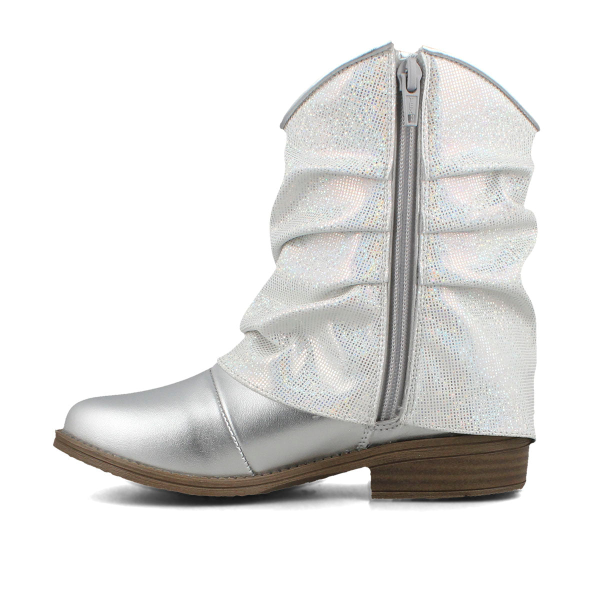 Bota Brillante Galaxy Plata